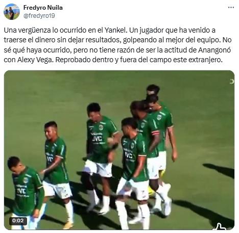 Anangonó agredió a Alexy Vega y la fuerte reacción de la prensa: piden severo castigo y quitarle la capitanía en Marathón