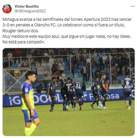Motagua eliminó al Olancho FC para instalarse en semifinales y esto dice la prensa: “No está para campeón”