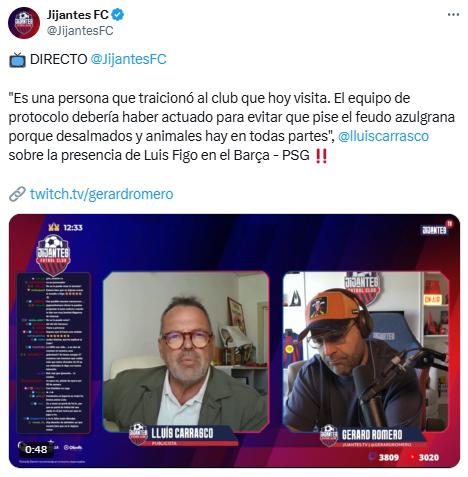 El enemigo vuelve a casa: Figo estará hoy en el campo del Barcelona ante PSG; el motivo y la sorpresiva reacción de Laporta