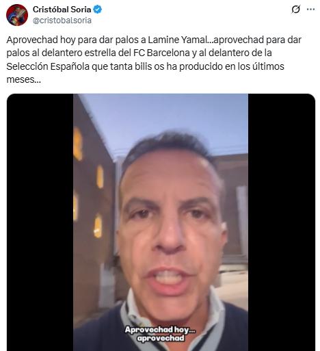 Soria explota y apuntan contra Lamine Yamal por la caída del Barcelona ante Real Madrid: Se escondía; no se puede con la mafia