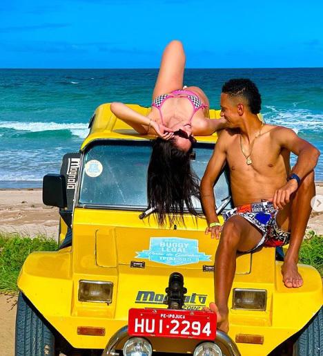 Las lujosas vacaciones del jugador del Olimpia Yan Maciel junto a la hermosa Patricia Cavalheiro en Brasil