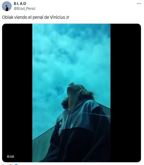 Vinicius erró un penal ante Atlético: los memes se cargan al brasileño tras su horrible disparo