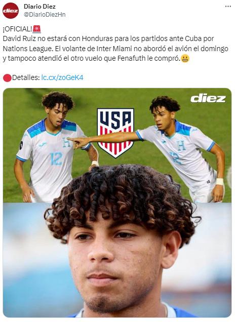 “Es más entusiasmo de la gente porque juega con Messi”: Así reaccionó la prensa de Honduras por el caso de David Ruiz