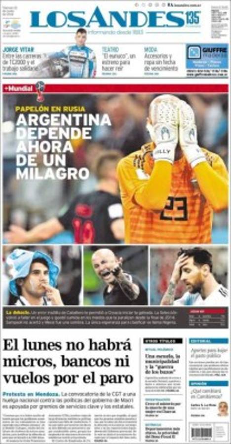 ¡BRUTAL! Las portadas de todo el mundo contra Argentina: 'Damos pena'