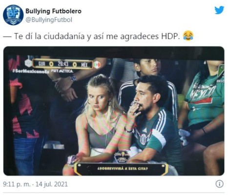 Los imperdibles memes del gane de México y de la pareja de enamorados en la Copa Oro