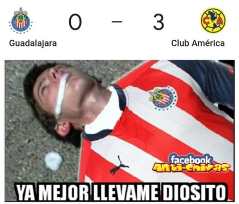 Memes estallan contra el Guadalajara tras caer humillado ante el América en el clásico mexicano