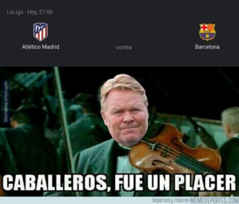 Atlético derrotó al Barcelona y los memes hacen pedazos a Koeman, Laporta y Luis Suárez