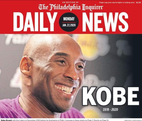 Tristes portadas: El deporte llora la muerte de Kobe Bryant, leyenda de la NBA