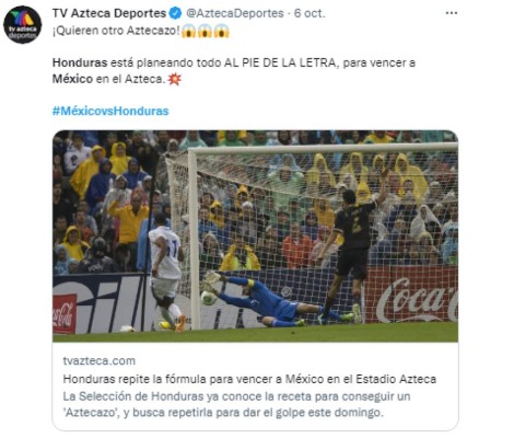 'El Tri va a sufrir y ya juegan sin miedo': Así calienta la prensa de México el duelo contra Honduras ¿Otro Aztecazo?&nbsp;&nbsp;&nbsp;