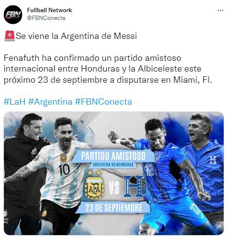 “Contra el siete veces Balón de Oro, Messi”: La reacción de la prensa tras confirmarse el amistosos Argentina vs Honduras