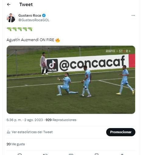 Auzmendi enloquece las redes: Así hablaron periodistas y aficionados del hattrick del atacante de Motagua