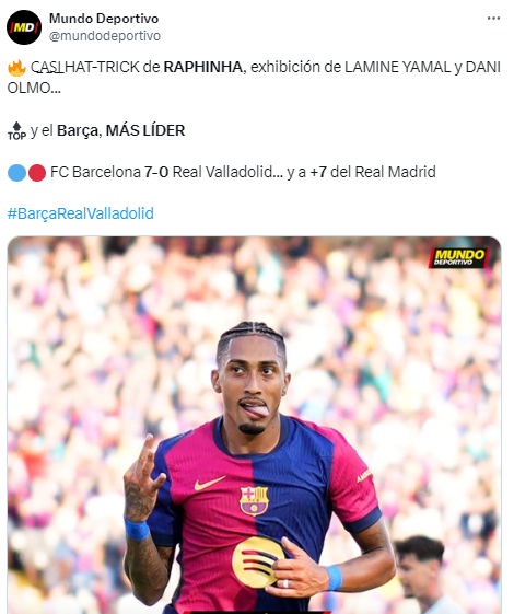 Barcelona propinó paliza y esto dice la prensa: “Pensaban que estábamos para descenso, pero somos los mejores y líderes”