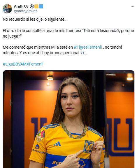 ¡Polémica! Tatiana Flores fue borrada de Tigres Femenil y filtraron el fuerte motivo: “Hay bronca personal”