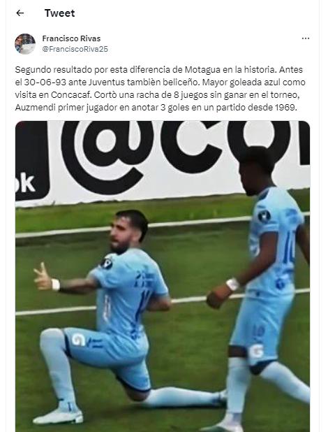 Auzmendi enloquece las redes: Así hablaron periodistas y aficionados del hattrick del atacante de Motagua