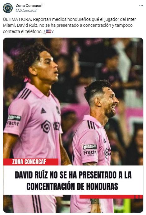 “Es más entusiasmo de la gente porque juega con Messi”: Así reaccionó la prensa de Honduras por el caso de David Ruiz