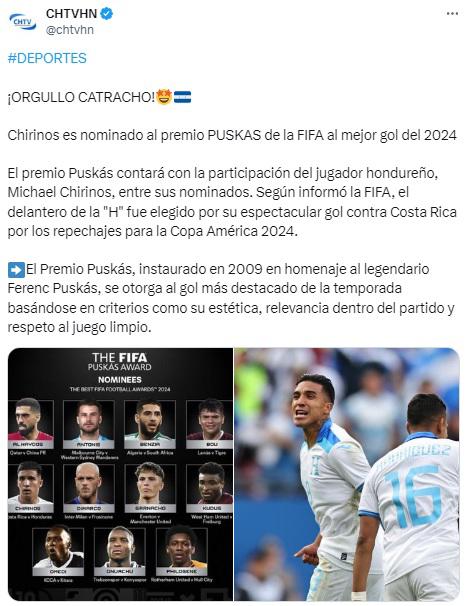 Así reaccionó la prensa tras la nominación de Michaell Chirinos al Puskas The Best 2024: “Se lo hizo a Keylor Navas”