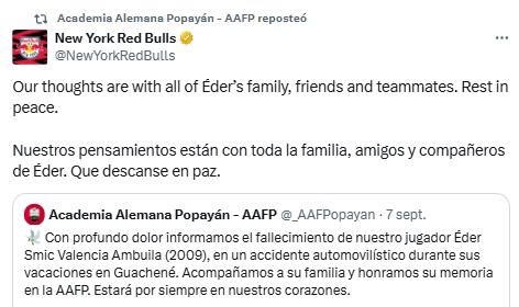 Murió en trágico accidente la promesa de 16 años que iba a jugar en la MLS; el comunicado del club tras la terrible noticia