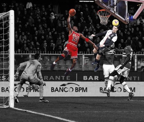 Michael Jordan y Carlos Pavón, protagonista de los memes tras el golazo de Cristiano Ronaldo