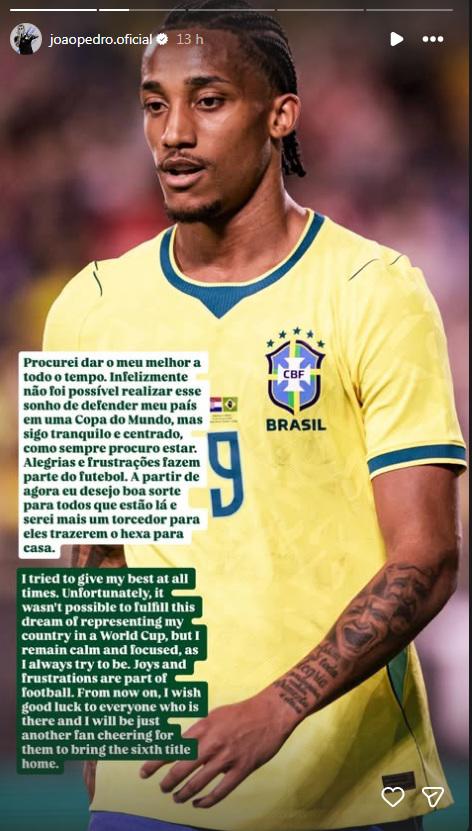 Ancelotti sacrificó a Joao Pedro por llevar a Neymar al Mundial y le responde