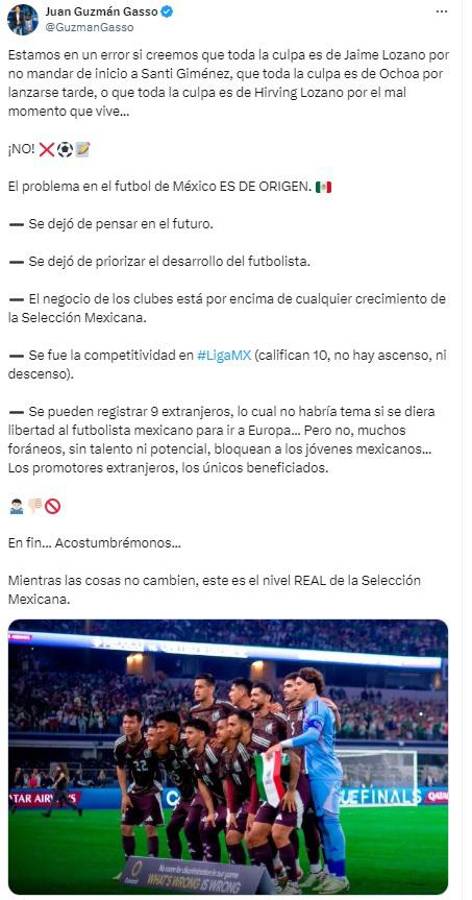 Faitelson señala los culpables: lo que dice la prensa de México luego de caer ante Estados Unidos en Liga de Naciones