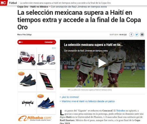 La prensa internacional tilda de 'bochornoso' el triunfo de México sobre Haití&nbsp;&nbsp;&nbsp;
