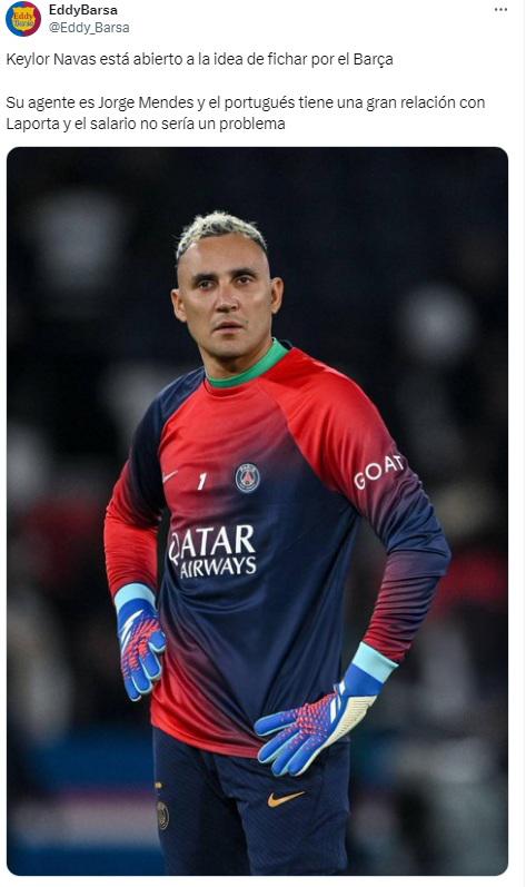“Dispuesto a traicionar a Real Madrid” y “se deja querer”: Keylor Navas interesa al Barcelona y así reaccionó la prensa