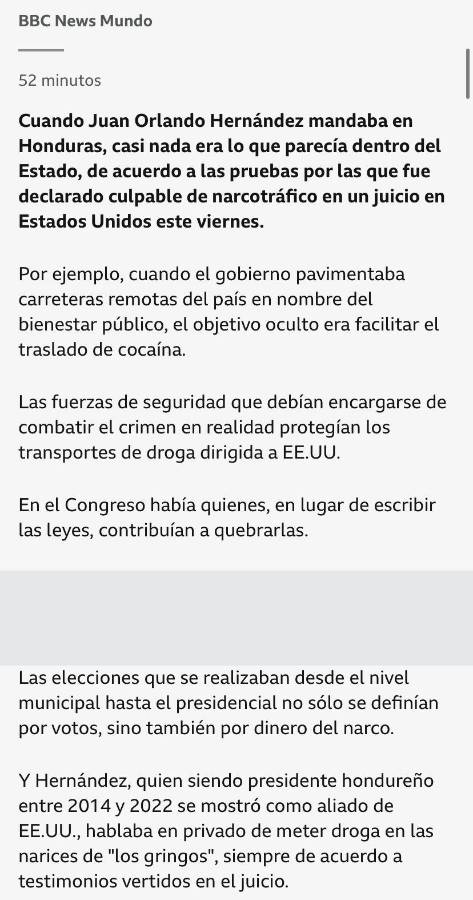 JOH le da la vuelta al mundo: prensa internacional estalla tras hallar culpable al expresidente de Honduras
