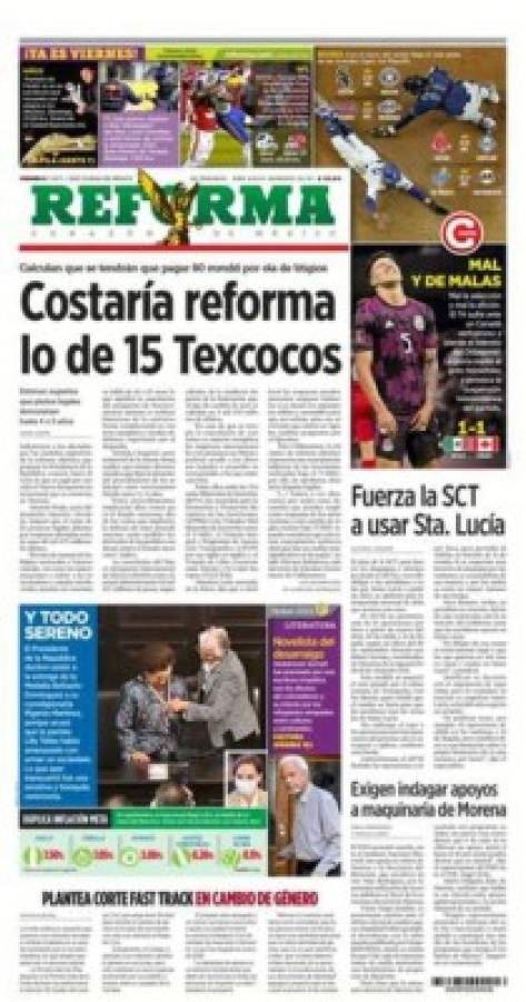 ¡Exhibidos, maldición, sin gol! Prensa mexicana fulmina al tri, euforia en El Salvador; drama en Costa Rica y Honduras