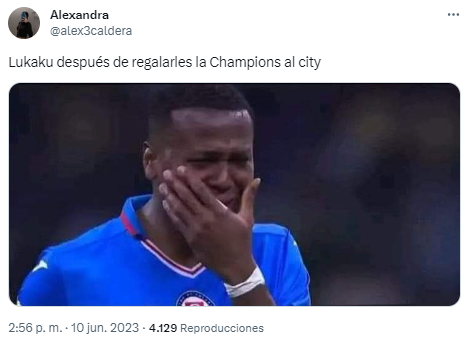 Los memes destrozan a Lukaku tras el título de Champions que Manchester City le ganó al Inter