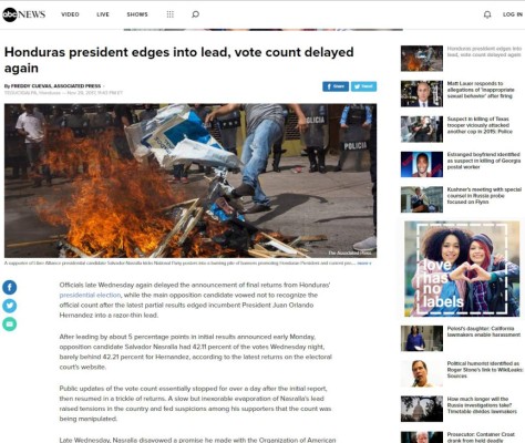 Así titulan medios internacionales remontada de Juan Orlando ante Salvador Nasralla