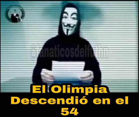 Olimpia y Motagua, víctimas de los memes tras las 'amenazas' de Anonymous&nbsp;&nbsp;