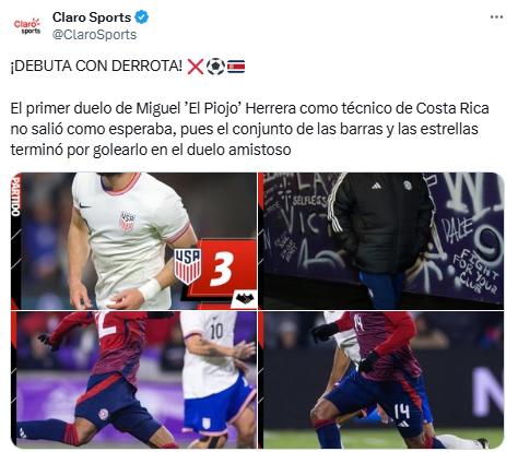 Miguel “Piojo” Herrera sufrió goleada en su debut ante USA: lo que dicen en Costa Rica y el único jugador que lo “enamoró”