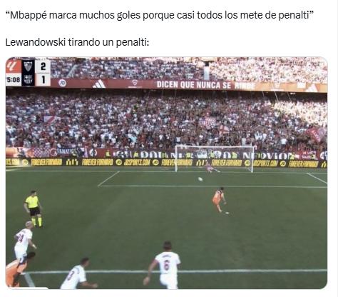 ¡Estallaron las redes! Los memes que dejó la goleada del Sevilla sobre Barcelona y no perdonan a Lewandowski