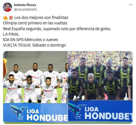 Olimpia y Real España disputarán la gran final y así reacciona la prensa: Los mejores equipos no fallaron