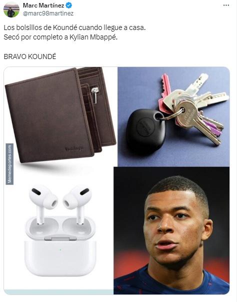 Los memes fulminan a Mbappé por no aparecer contra Barcelona en los cuartos de Champions League