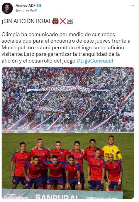“Decisión acertada y lamentan lo sucedido”: La reacción de la prensa ante la prohibición de Olimpia a los aficionados de Municipal