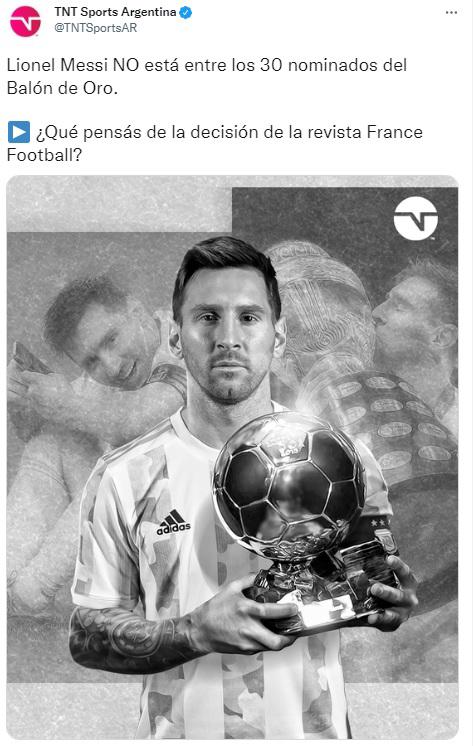 “Su declive es imparable, se hizo la luz”: Así reaccionó la prensa luego de que Messi quedó fuera del Balón de Oro 2022