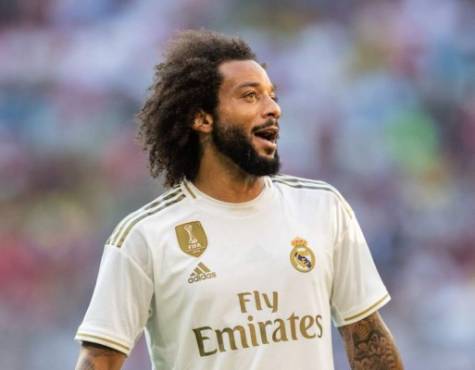 MUNICH, GERMANY - JULY 30: Marcelo Vieira of Real Madrid reacts uring the Audi cup 2019 semi final match between Real Madrid and Tottenham Hotspur at Allianz Arena on July 30, 2019 in Munich, Germany. (Photo by Boris Streubel/Getty Images)
