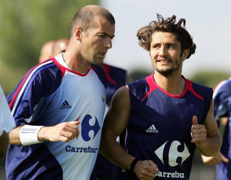 Bixente Lizarazu junto a Zidane cuando compartían en la Selección de Francia.