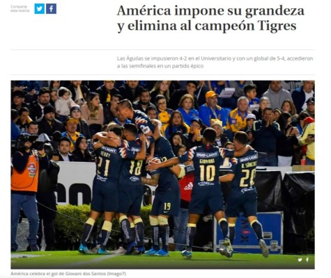 Liga MX: Así reacciona la prensa tras la épica remontada del América sobre Tigres
