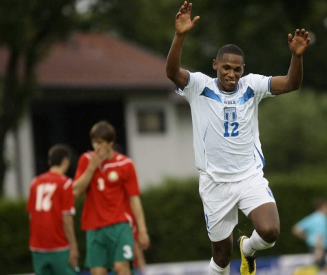 El 11 que utilizó Honduras en el amistoso con Bielorrusia en 2010 previo al Mundial de Sudáfrica