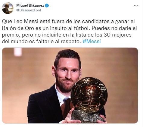 “Su declive es imparable, se hizo la luz”: Así reaccionó la prensa luego de que Messi quedó fuera del Balón de Oro 2022