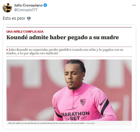 Aficionados argentinos se volcaron contra Koundé tras reaccionar al video de Enzo.