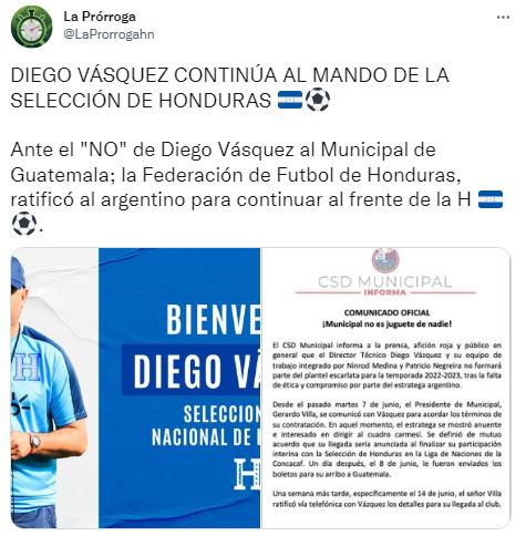 “Falta de ética y compromiso”: La dura reacción de la prensa luego de que Diego Vázquez dejara ‘plantado’ al Municipal por la selección de Honduras