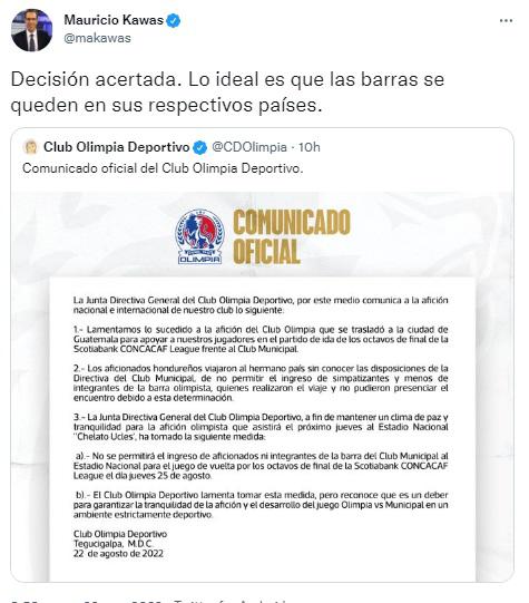 “Decisión acertada y lamentan lo sucedido”: La reacción de la prensa ante la prohibición de Olimpia a los aficionados de Municipal