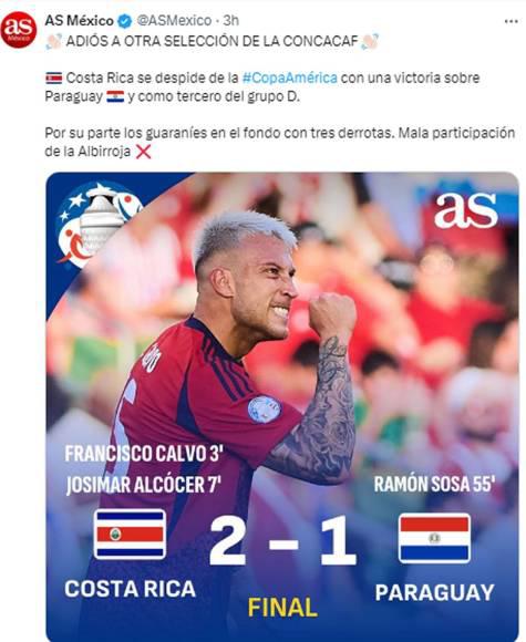 “Ticabus pa’ casa” y “a ver los cuartos por TV”: la reacción de la prensa a la eliminación de Costa Rica de la Copa América