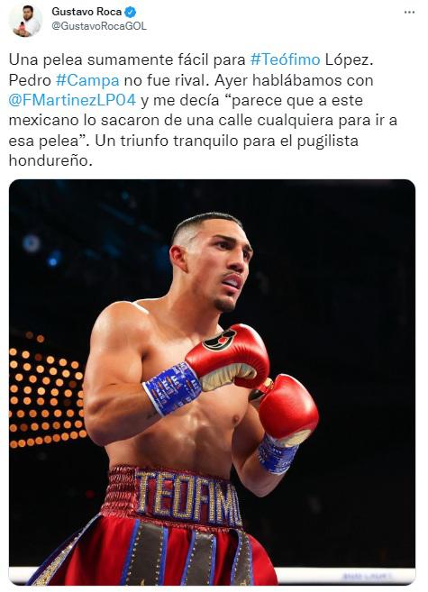 “Ha vuelto y demasiado castigo”: Así reaccionó la prensa luego de la contundente victoria de Teófimo López sobre Pedro Campa