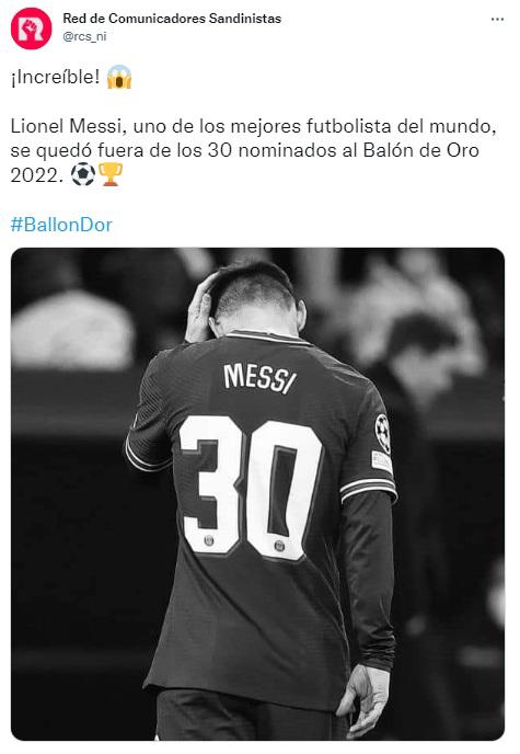 “Su declive es imparable, se hizo la luz”: Así reaccionó la prensa luego de que Messi quedó fuera del Balón de Oro 2022