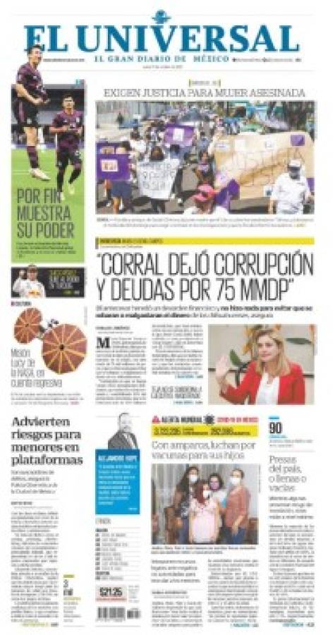 'Goleó fácil a Honduras': Las portadas de los diarios de México tras golear a la 'H' en el Azteca