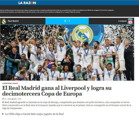 Las portadas luego de que el Real Madrid lograra el tricampeonato en Champions